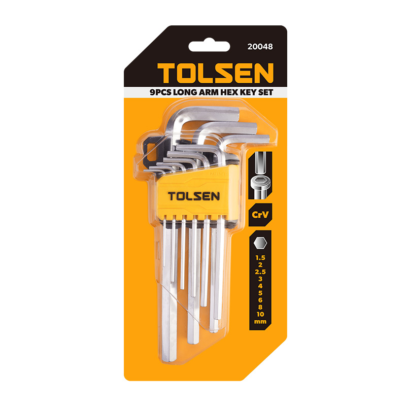 TO20048 SET IMBUS KLJUČEVA 9 KOM 1.5-10 MM