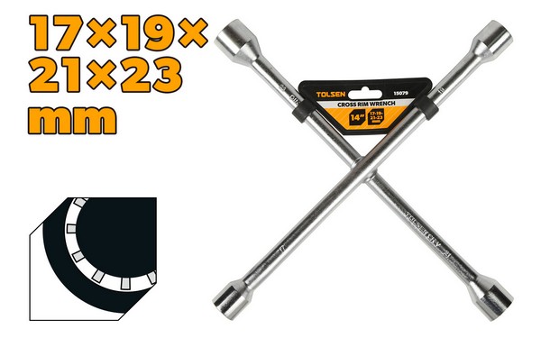 TO15079 KLJUČ ZA KOTAČE 17X19X21X23 MM