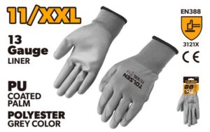 RUKAVICE RADNE (PU PREMAZANE SIVE) 11 (XXL)