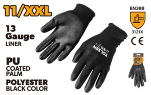 RUKAVICE RADNE (PU PREMAZANE CRNE) 11 (XXL)