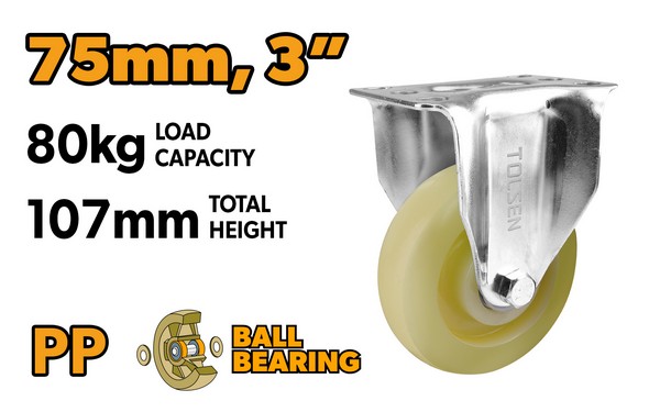 TO62900 KOTAČ ZA KOLICA FIX 75 MM MAX. 80 KG