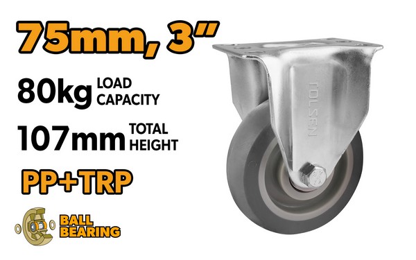 TO62920 KOTAČ ZA KOLICA FIX 75 MM MAX. 100 KG