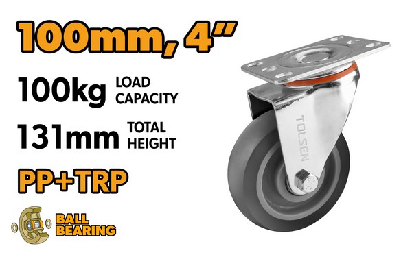 TO62928 KOTAČ ZA KOLICA OKRETNI 100 MM- MAX. 100 KG