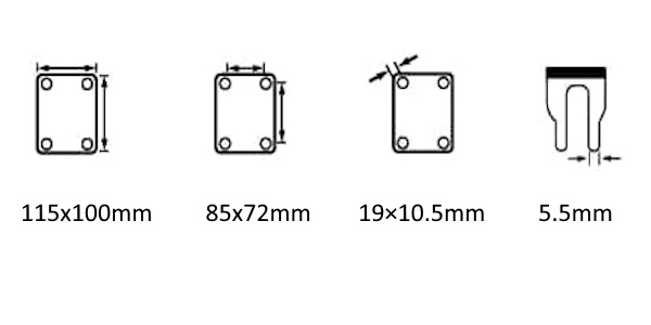 TO62931 KOTAČ ZA KOLICA FIX 125 MM MAX. 240 KG