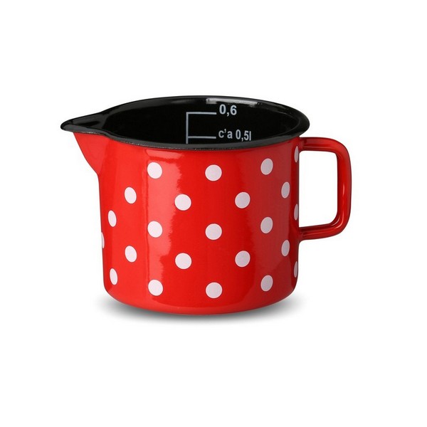 EM300812D LONČIĆ S KLJUNOM 12 CM, 1 L- TOĆKICA CRVENA