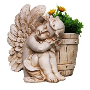 VRTNA DEKORACIJA ANĐEO SA TEGLOM 28.7*21.6*25.7CM