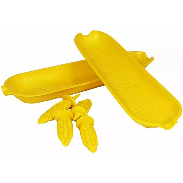 HO362102 DRŽAČI ZA KUKURUZ PVC 2KOM 21 CM