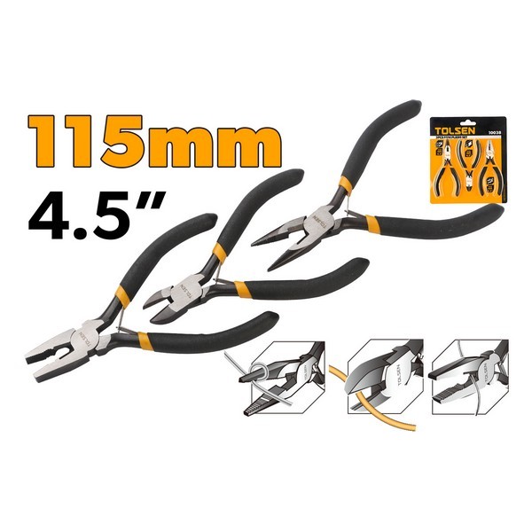 KLIJEŠTA MINI SET 3 KOM, 115 MM, 4.5"