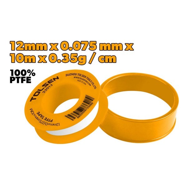 TO33013 TRAKA TEFLONSKA 12MM X 0.075 MM X 10M X 0.35G / CM3