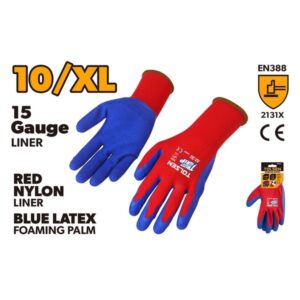 RUKAVICE RADNE LATEX PJENASTI PLAVI 10 (XL)