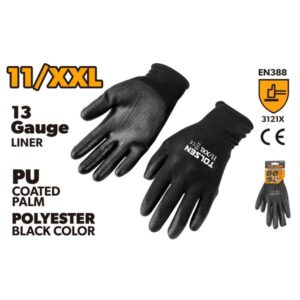 RUKAVICE RADNE (PU PREMAZANE CRNE) 11 (XXL)