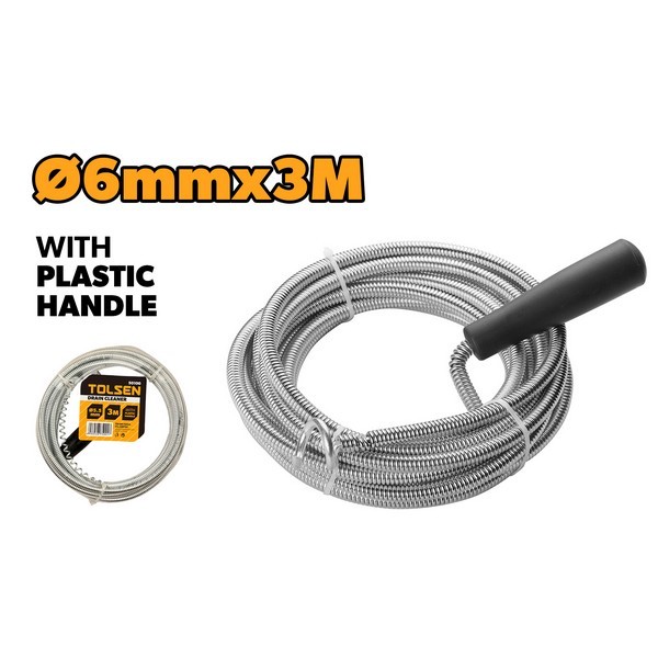 TO50100 SAJLA SPIRALNA ZA ODŠTOPAVANJE 6MMX3M