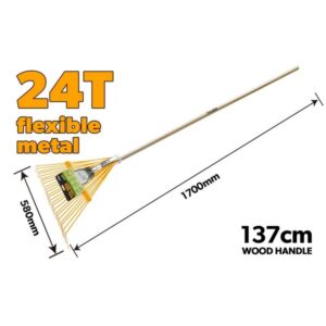 TO57555 GRABLJE ZA LIŠĆE FLEKSIBILNE SA DRVENIM DRŽALOM