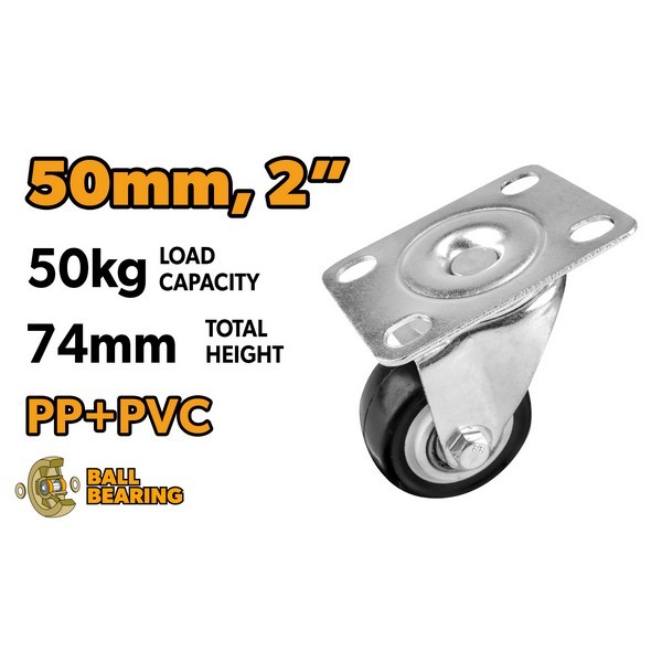 TO62898 KOTAČ ZA KOLICA OKRETNI 50 MM- MAX. 50 KG