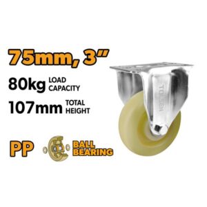 KOTAČ ZA KOLICA FIX 75 MM MAX. 80 KG