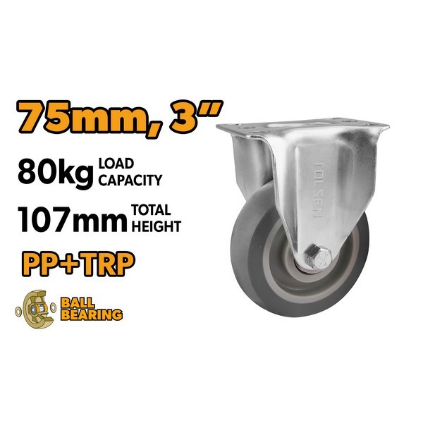 TO62920 KOTAČ ZA KOLICA FIX 75 MM MAX. 100 KG