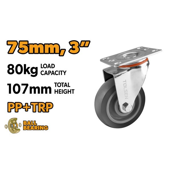 KOTAČ ZA KOLICA OKRETNI 75 MM- MAX. 80 KG