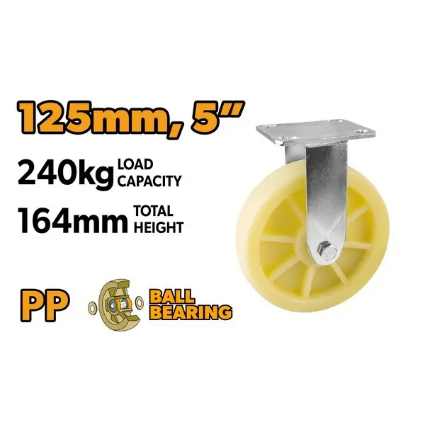 TO62931 KOTAČ ZA KOLICA FIX 125 MM MAX. 240 KG