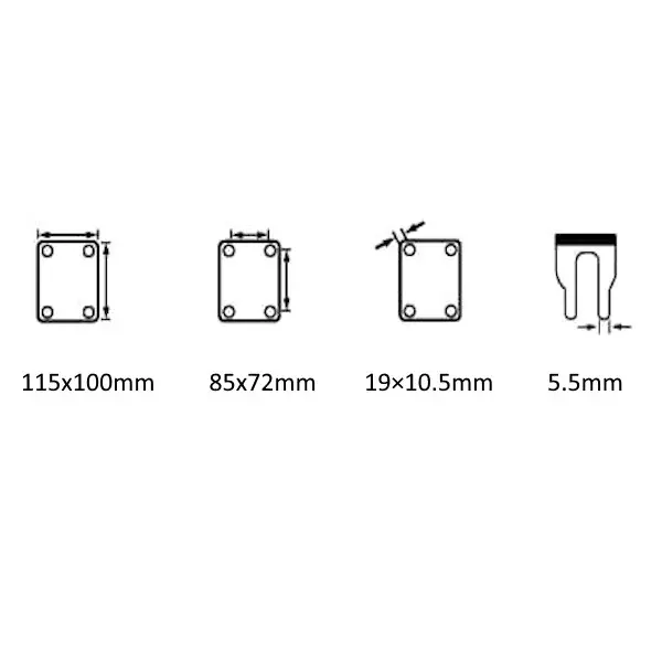TO62931 KOTAČ ZA KOLICA FIX 125 MM MAX. 240 KG