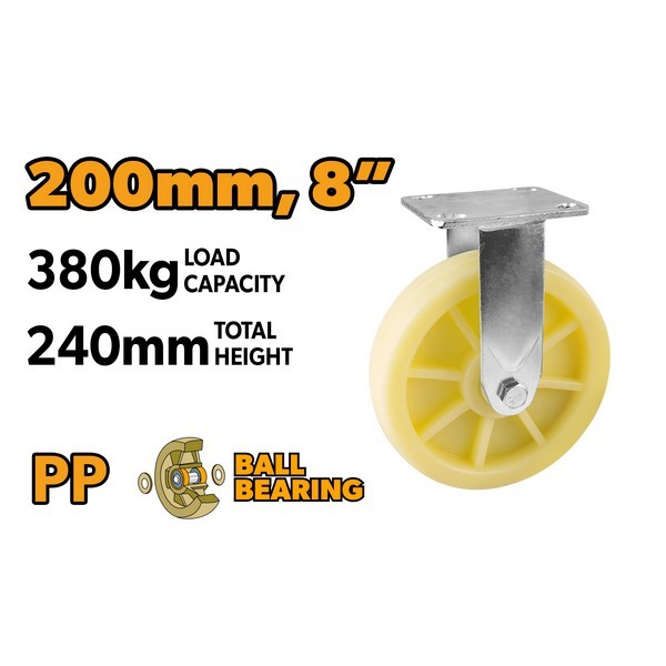 TO62937 KOTAČ ZA KOLICA FIX 190 MM, MAX 380 KG