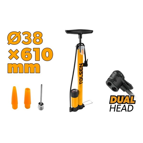 PUMPA ZA BICIKLE RUČNA SA MANOMETROM 610 MM