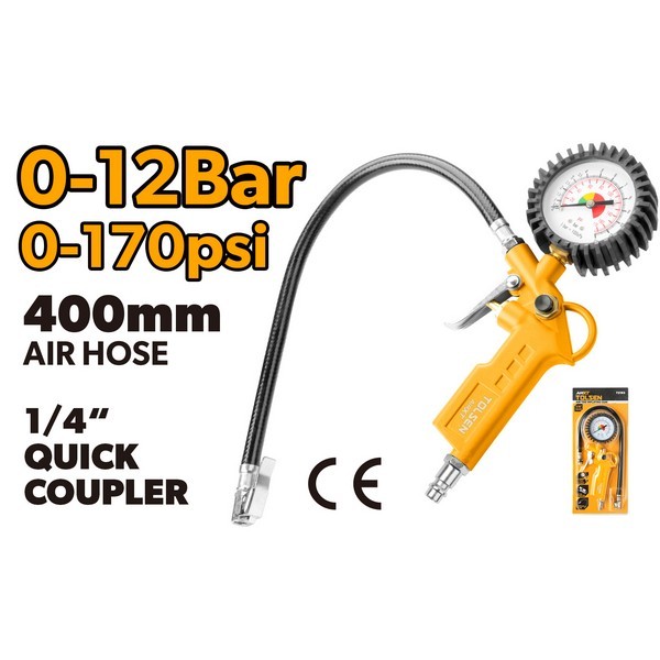 TO73193 PIŠTOLJ ZA PUMPANJE GUMA KOMPRESORSKI 0-12 BARA