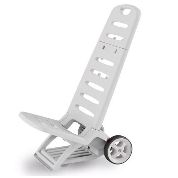 STOLICA SKLOPIVA NA KOTAČE BIJELA