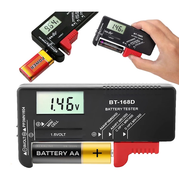 UNIVERZALNI ISPITIVAČ BATERIJA SA DIGITALNIM EKRANOM