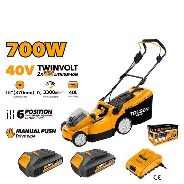 TO87384SET KOSILICA ZA TRAVU ACCU 37 CM SA BATERIJOM I PUNJAČEM