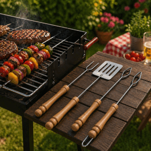 SET PRIBORA ZA ROŠTILJ 3 KOM 40 CM +