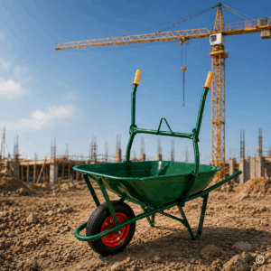 KOLICA GRAĐEVINSKA ZELENA TIP-UP (TAČKE) 75 L