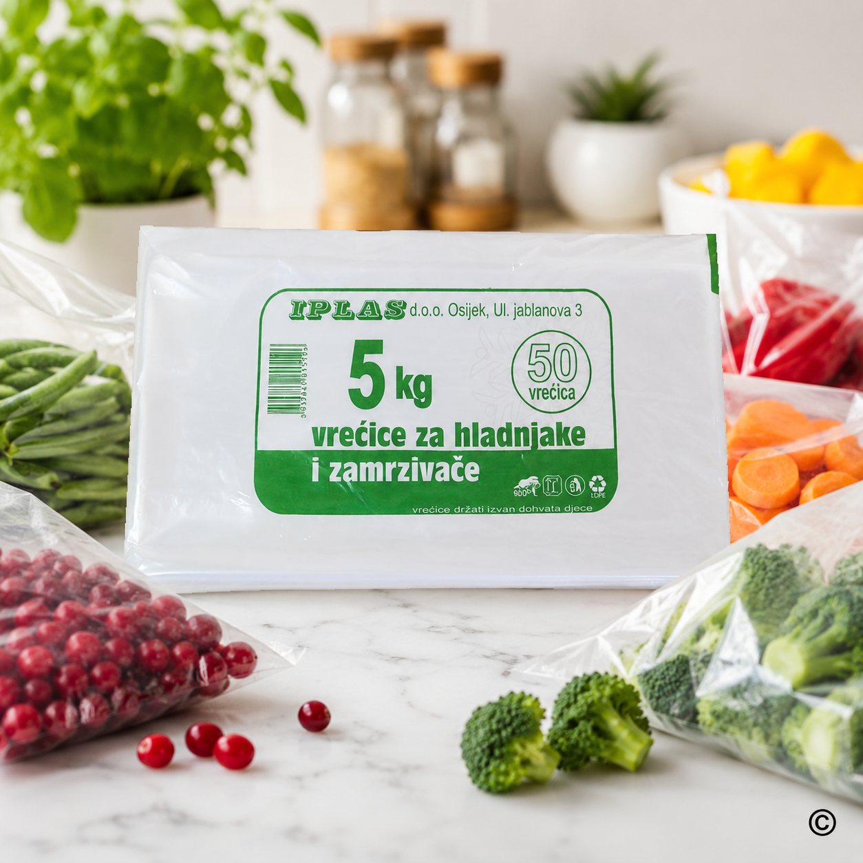 KG15196 VREĆICE ZA DOMAĆINSTVO 5 KG 1/50