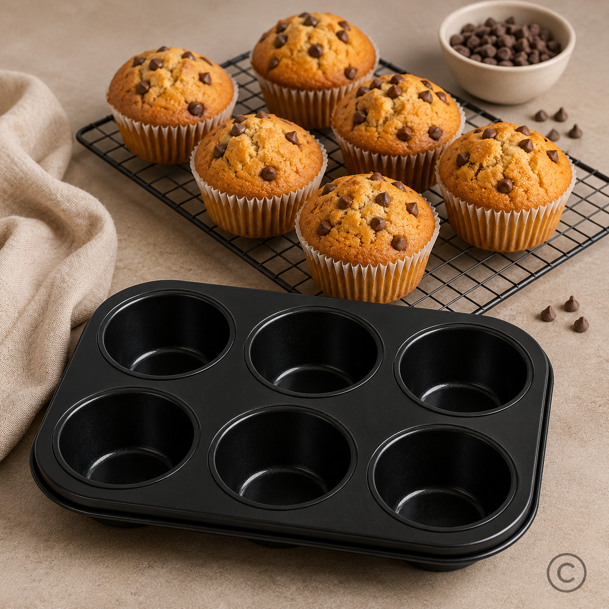 PA02892 KALUP MUFFIN 27 CM 6 DJ.