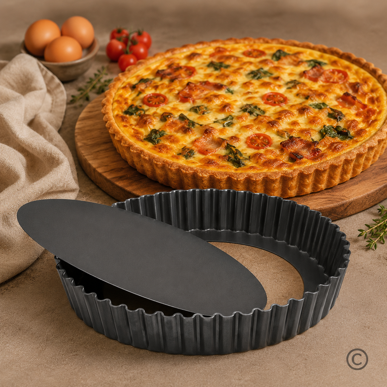 PA02941 KALUP QUICHE 20 CM SA POMIČNIM DNOM