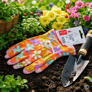 RUKAVICE FLORASTAR VRTNE L/9" CVJETNI DEZEN