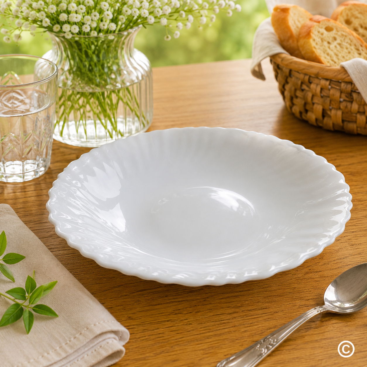 WELHSP85/6-W TANJUR DUBOKI 21,5 CM (8,5") BIJELI