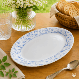 TANJUR OVALNI 30,5 CM (12") PLAVI DEKOR