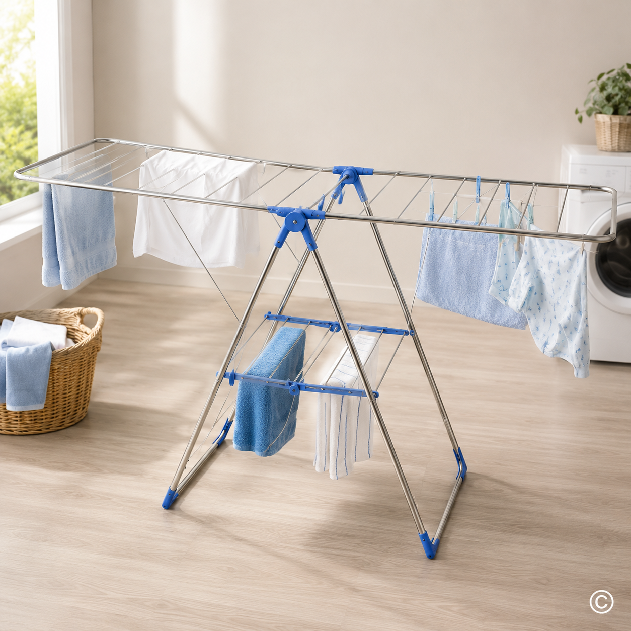 YW2F-34191B-5 STALAK ZA SUŠENJE RUBLJA INOX 142X98 CM
