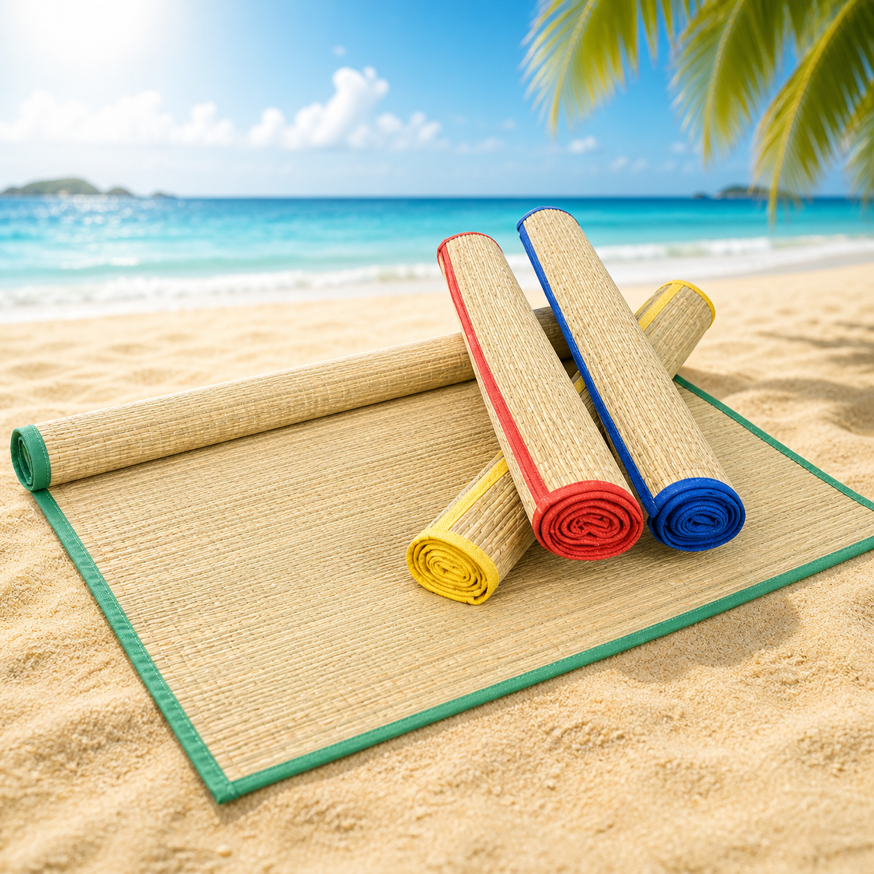 PROSTIRKA ZA PLAŽU SLAMNATA 60X180CM