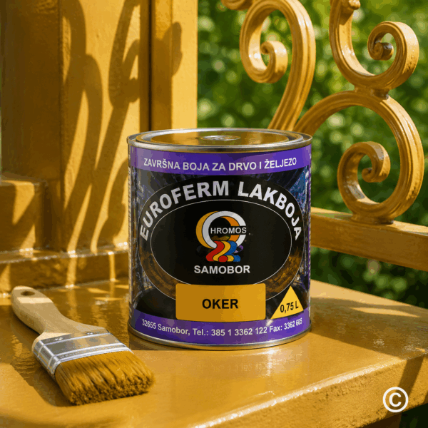 EUROFERM LAK BOJA OKER 0,75 L