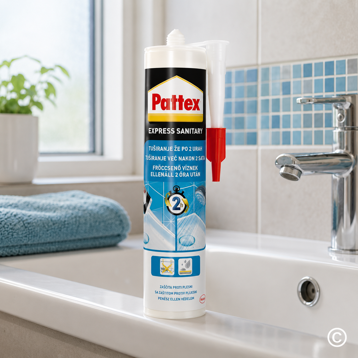 MK2016/T PATTEX EXPRESS SAN. SILIKON TRANSP. 280 ML