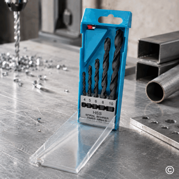 SET SVRDALA ZA METAL (4,5,6,8,10 MM) 5 KOM