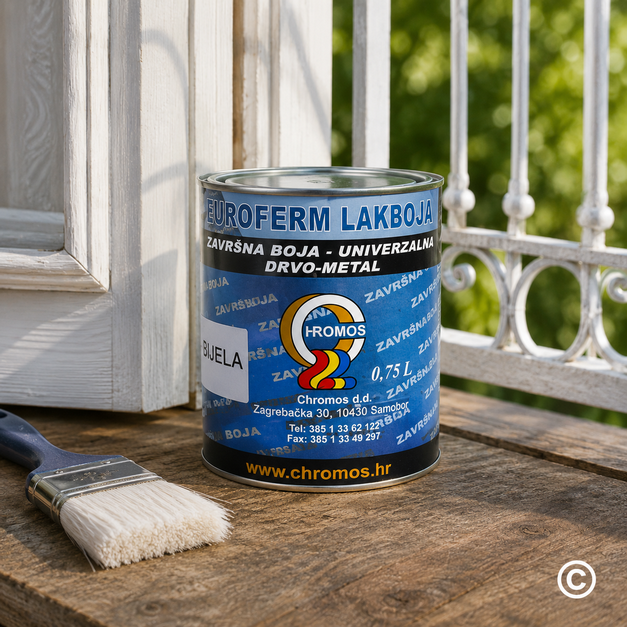 CS910602 EUROFERM LAK BOJA BIJELA 0,75 L