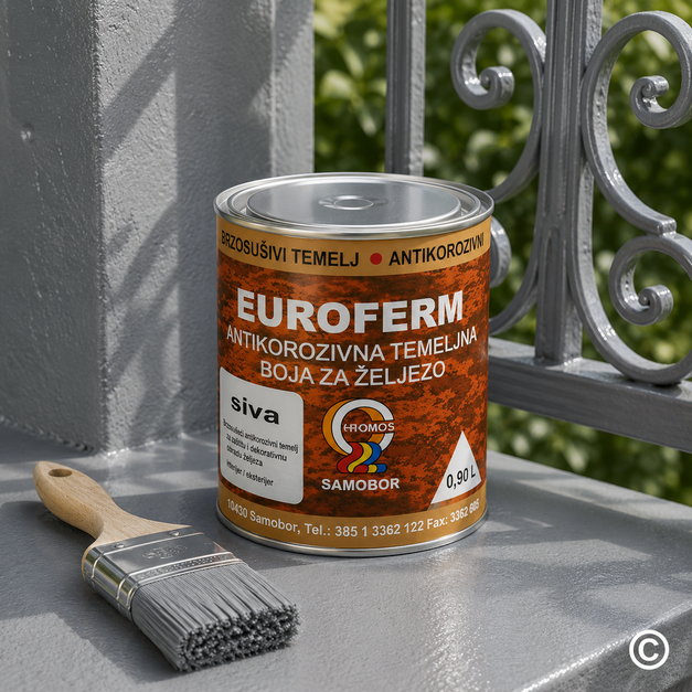 CS910692 EUROFERM TEMELJNA BOJA SIVA 0,90 L