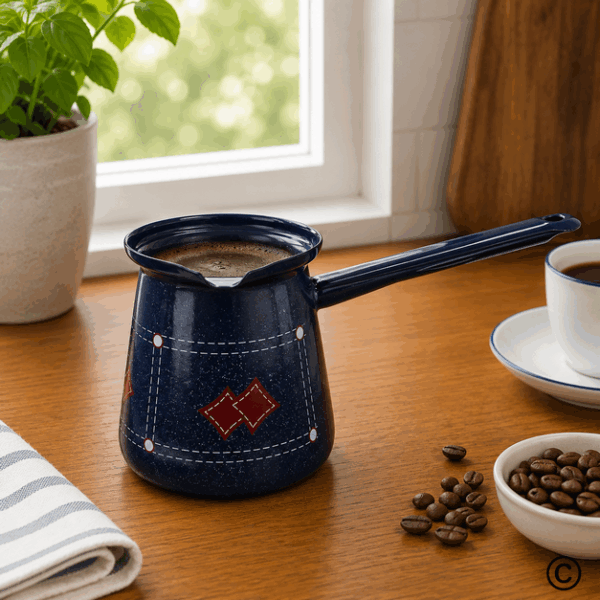 POSUDA ZA KUHANJE KAVE 5 CM-0,3 L DEKOR JEANS