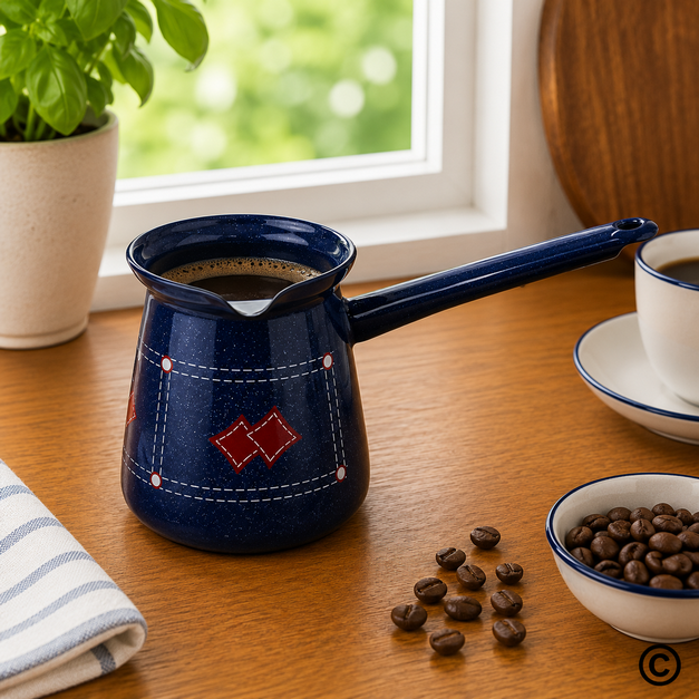 EM033506DX POSUDA ZA KUHANJE KAVE 6 CM-0,4 L DEKOR JEANS