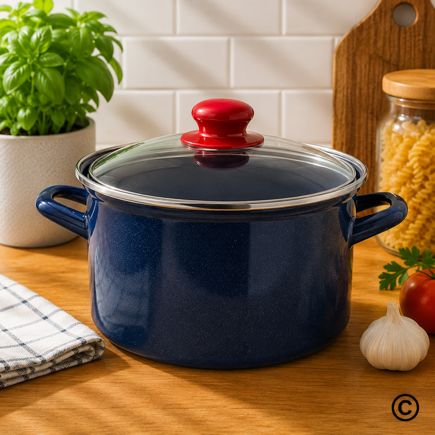 EM328918B LONAC VISOKI S POKLOPCEM 18 CM-3 L