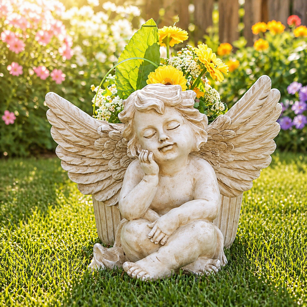 FCNF13232A-1 VRTNA DEKORACIJA ANĐEO SA TEGLOM 23*19.6*17.4CM