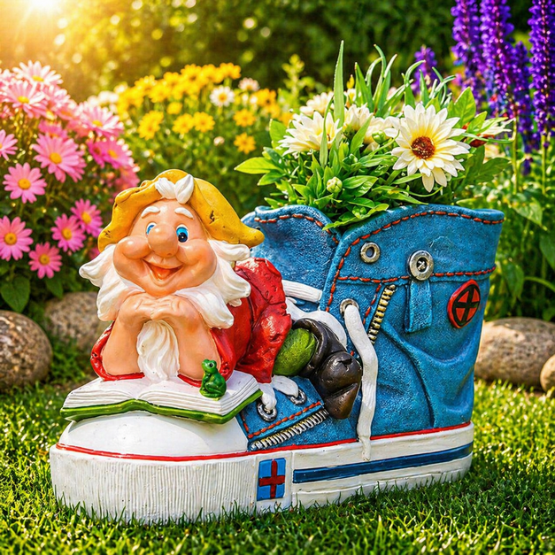 FCNF360074-2 VRTNA DEKORACIJA PATULJAK SA TEGLOM 27*12.4*16CM