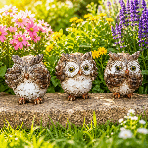 VRTNA DEKORACIJA SOVA MALA 7X6.5X8 CM